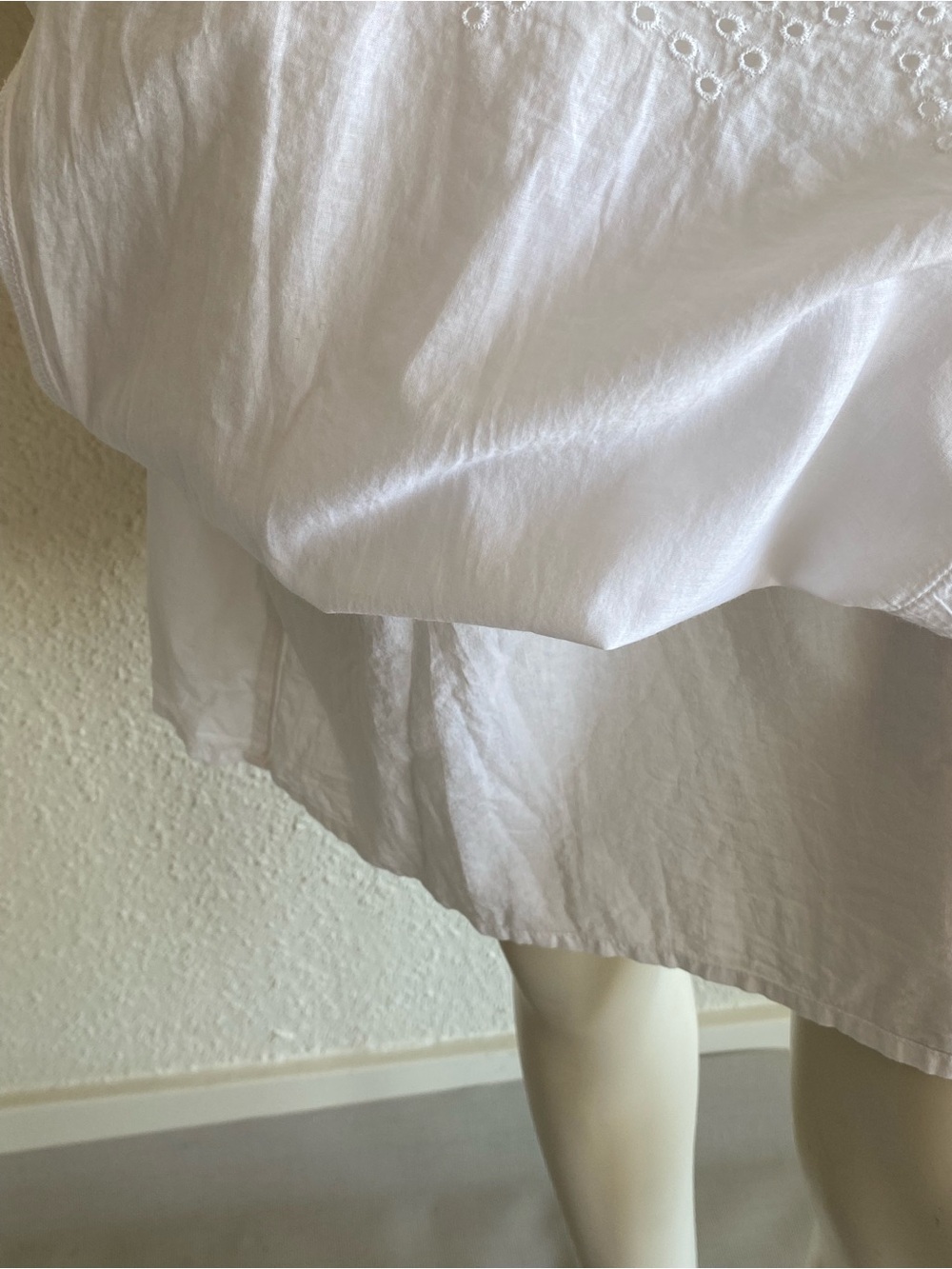 Old Navy 100% Cotton White Eyelet Embroidered Intimate Wear L - Picture 7 of 10